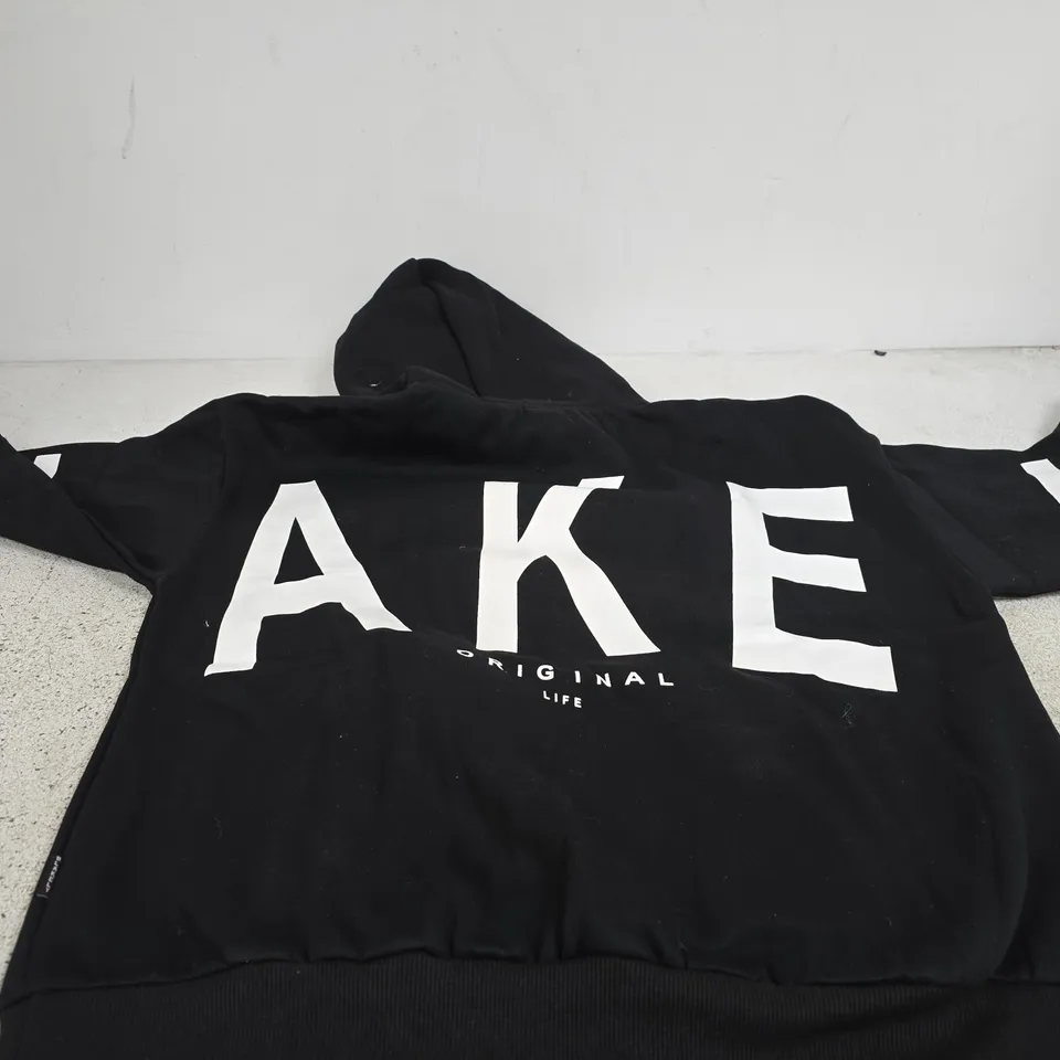 BLAKELY BLACK/WHITE MEDIUM HOODIE TAGGED