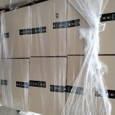 PALLET CONTAINING 6 BOXES OF ASSORTED HOUSEHOLD ITEMS TO INCLUDE BOXED GOLD METAL BUSINESS CARD DISPLAYS