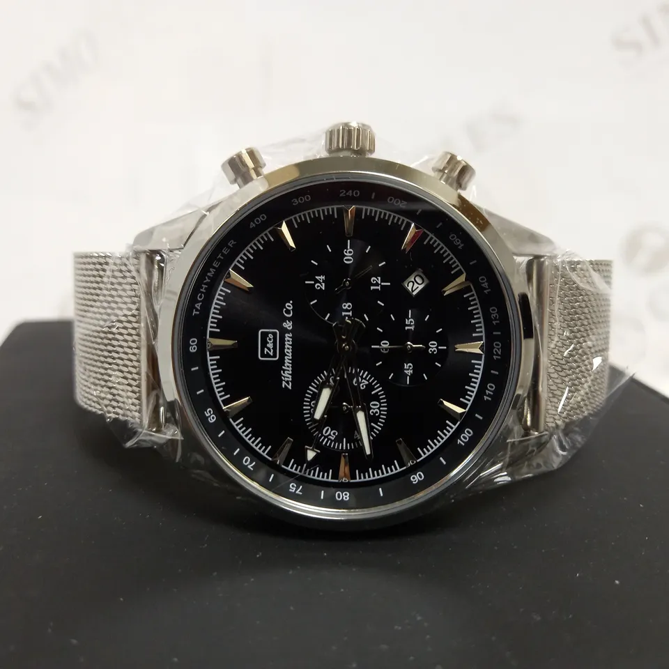 ZIHLMANN & CO CHRONOGRAPH STYLE MESH STRAP WATCH RRP £520
