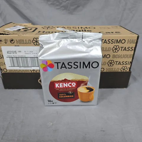 TASSIMO KENCO COLOMBIAN COFFEE POD PACKS - 5 X136G