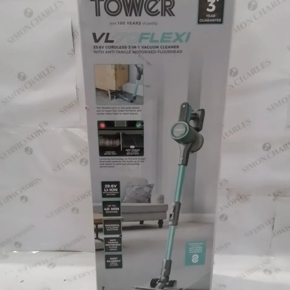 BOXED TOWER VL70FLEXI 29.6V VACUUM CLEANER 