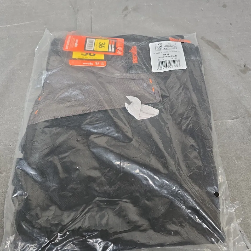 WORKER PLUS HOLSTER SHORTS - BLACK, UK36 (DE 52 FR 46 EU 52) - MEN'S CLOTHING