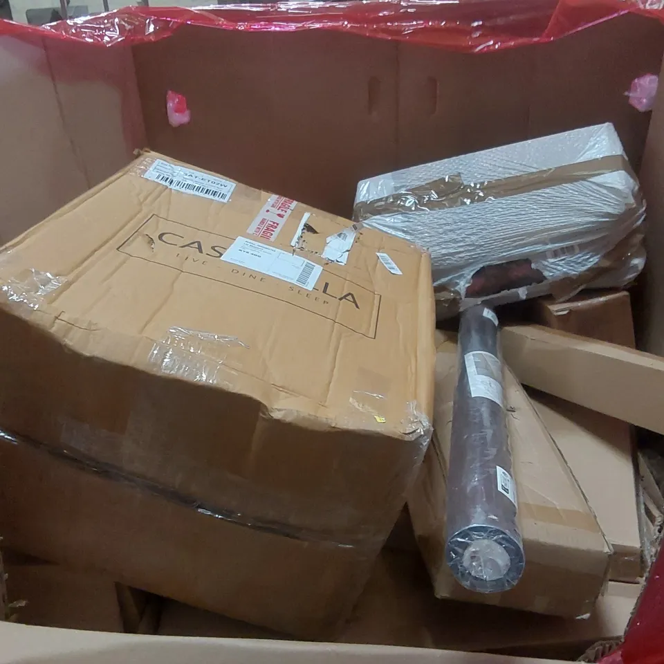 PALLET CONTAINING A VERY LARGE QUANTITY OF ASSORTED ITEMS INCLUDING: MICRO SCOOTER, SLOW JUICER, WATER TABLE, SHOWER SET ECT