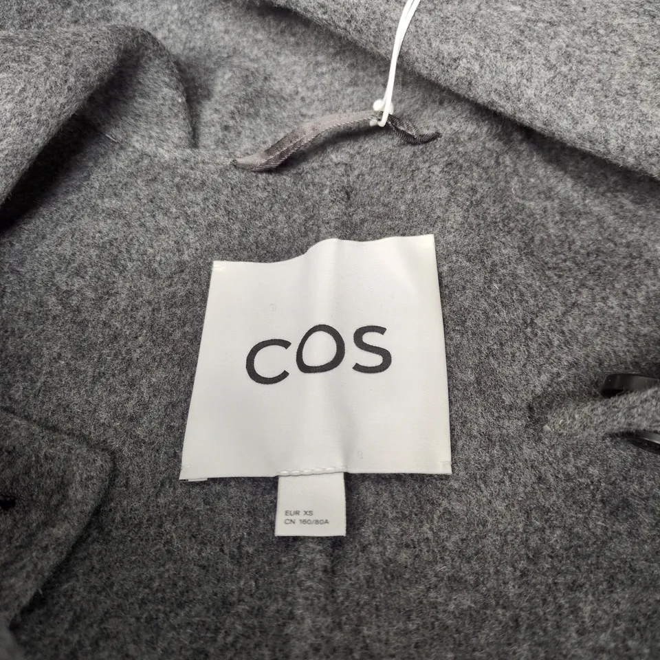 COS GREY BUTTONED COAT/JACKET XS