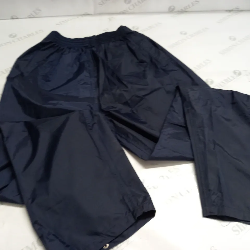 DARK BLUE WATERPROOF TROUSERS - XS