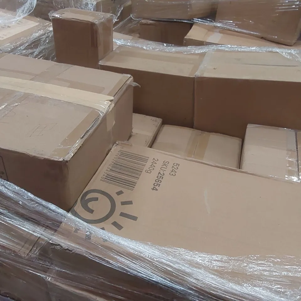 PALLET CONTAINING A VERY LARGE QUANTITY OF HOME LIGHTING PRODUCTS
