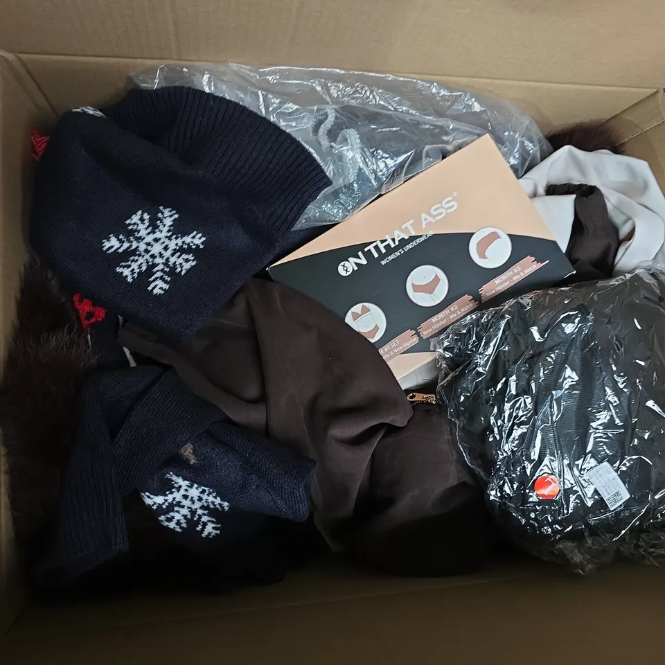 APPROXIMATELY 20 ASSORTED CLOTHING ITEMS IN VARIOUS SIZES, STYLES & COLOURS TO INCLUDE BRANDS SUCH AS F&F, ON THAT ASS, ZARA, ETC - COLLECTION ONLY