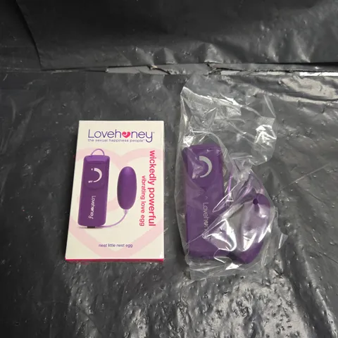 LOVEHONEY WICKEDLY POWERFUL VIBRATING LOVE EGG – PURPLE