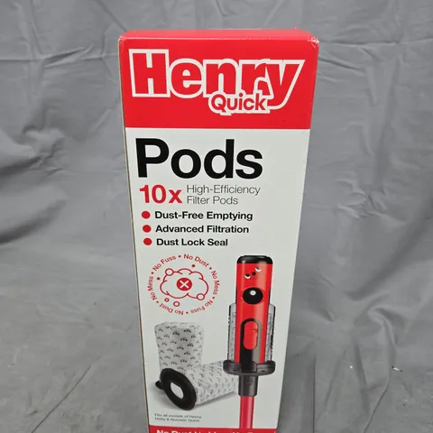 HENRY QUICK PODS – 10X HIGH-EFFICIENCY FILTER PODS FOR HENRY VACUUM CLEANERS