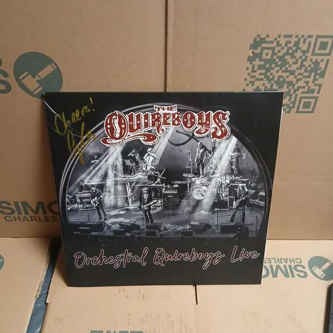 THE QUIREBOYS – ORCHESTRAL QUIREBOYS LIVE VINYL LP(AUTOGRAPHED)