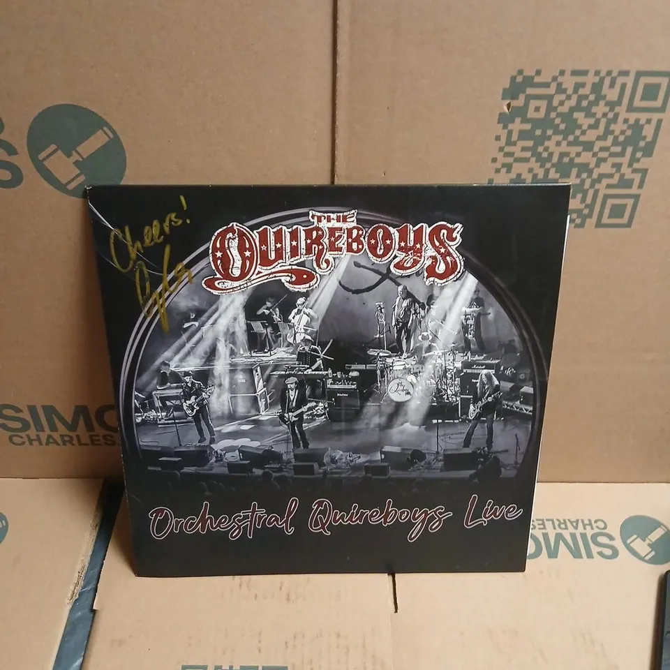 THE QUIREBOYS – ORCHESTRAL QUIREBOYS LIVE VINYL LP(AUTOGRAPHED)