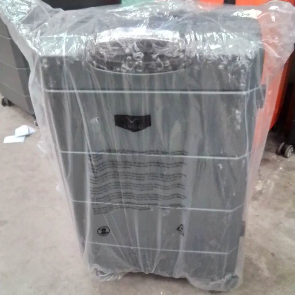 LUGG 3PCS SET SUITCASE LOCKABLE SYSTEM DARK GREEN SUITCASES