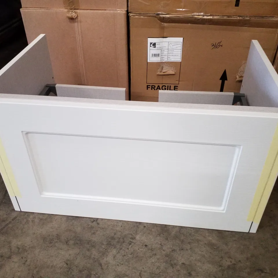 BOXED AS NEW CALYPSO CHELWORTH WALL HUNG VANITY UNIT IN CONTOUR GREY - 737X446X413MM