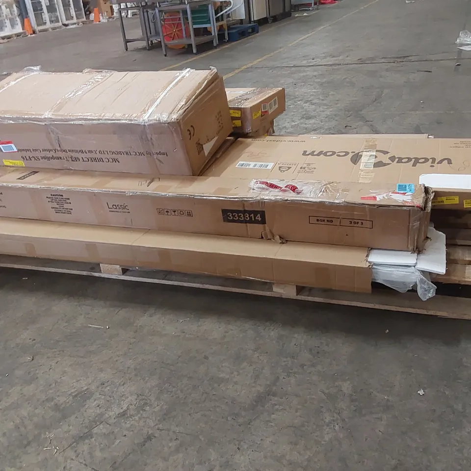 PALLET OF ASSORTED FURNITURE PARTS 