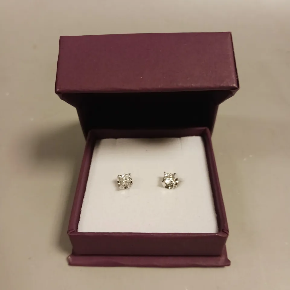 F.HINDS STONE STUD EARRINGS 