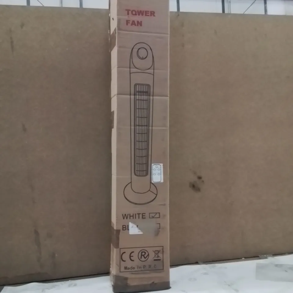BOXED WHITE TOWER FAN