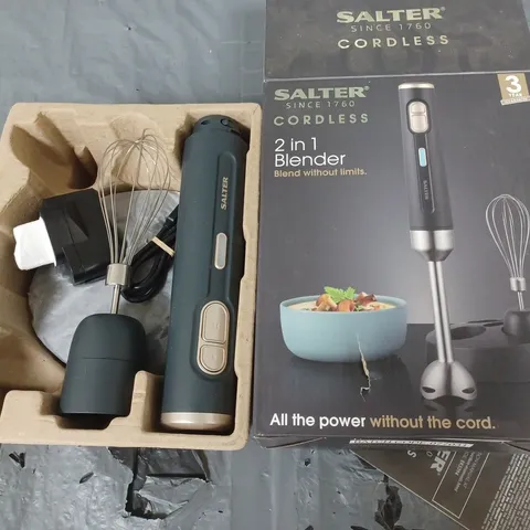 BOXED SALTER CORDLESS 2 IN 1 BLENDER