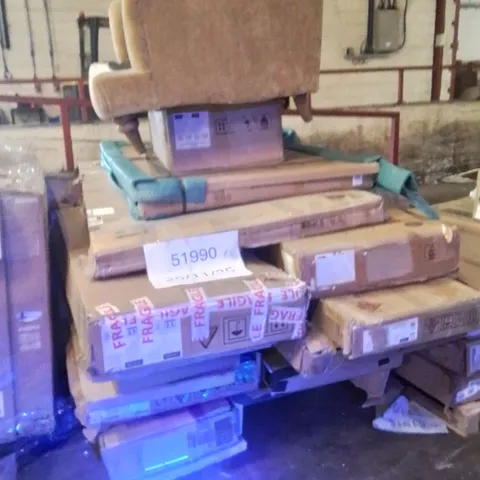 PALLET OF INCOMPLETE FURNITURE SETS
