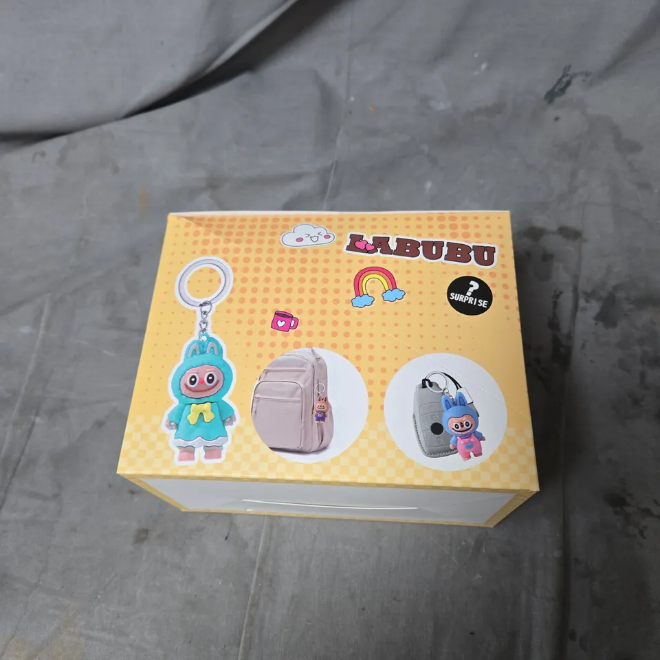 BOX OF APPROXIMATELY 12 ASSORTED RANDOM LABUBU KEY RINGS