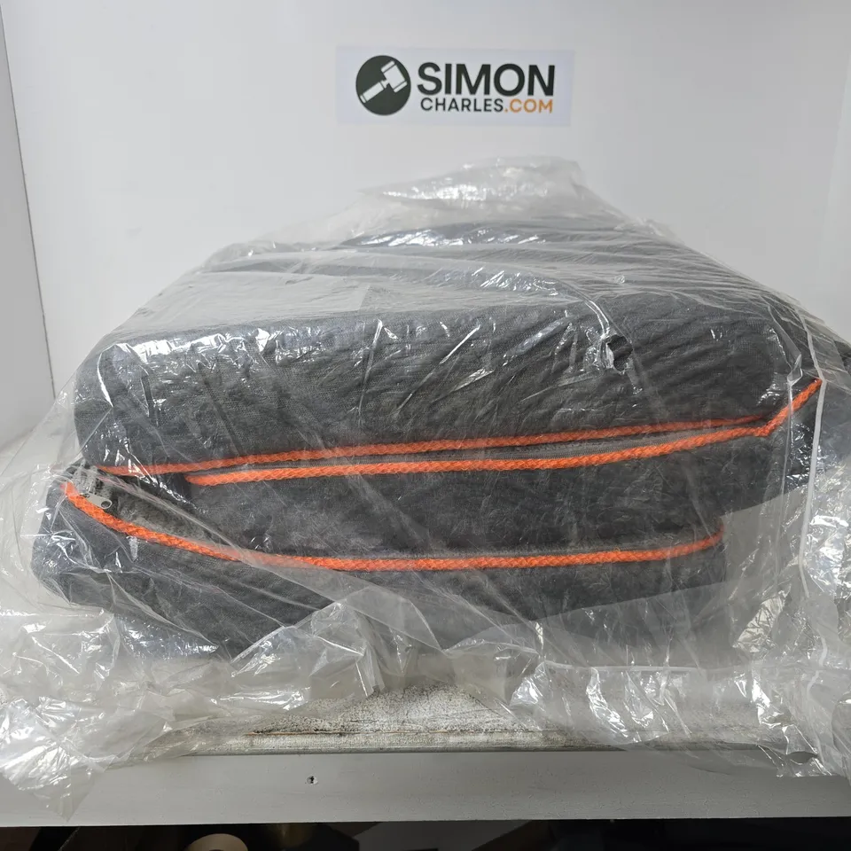 GREY/ORANGE FOLDABLE MATTRESS WITH CARRY HANDLE BRAND UNSPECIFIED SIZE UNSPECIFIED