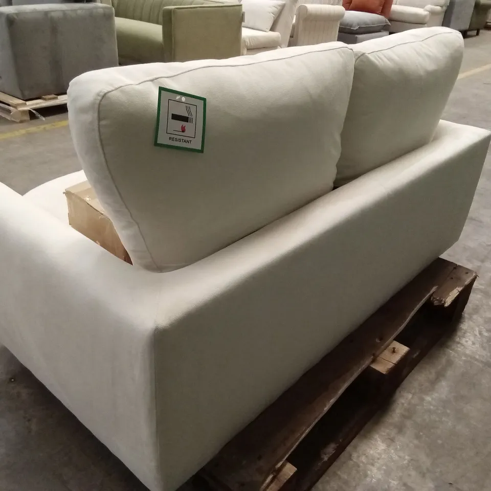LEXI 2 SEATER SOFA, CREAM HOUSE PLUSH FABRIC