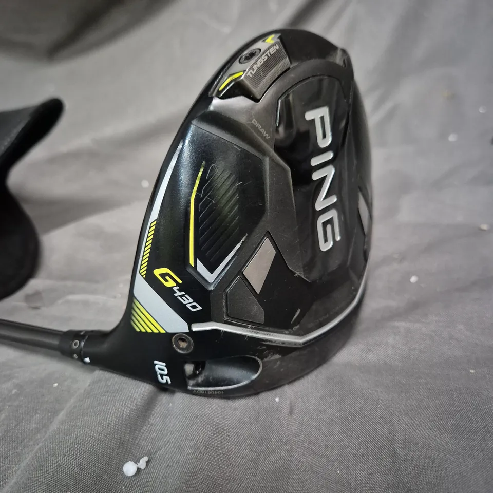 PING G400 DRIVER WITH EVEN FLOW SHAFT GOLF CLUB– BLACK FINISH