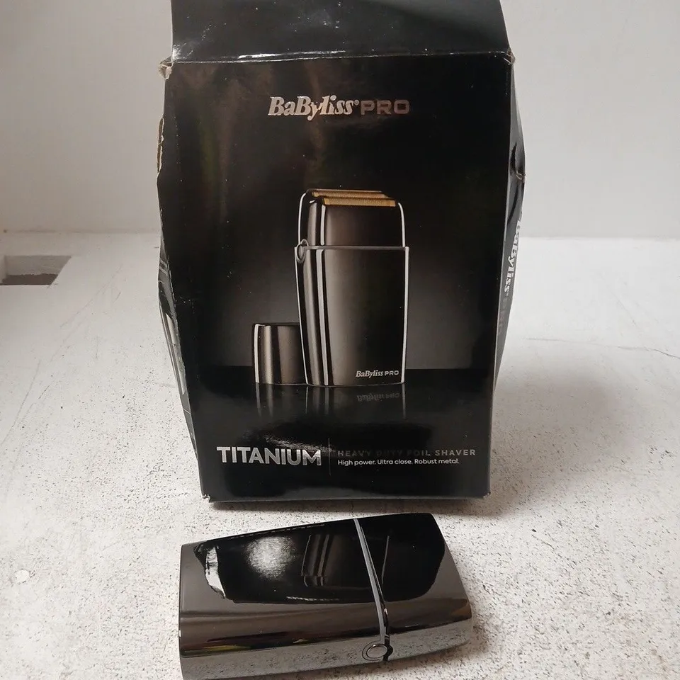 BABYLISS PRO TITANIUM HEAVY DUTY FOIL SHAVER