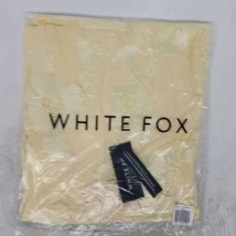 BAGGED WHITE FOX SUMMER READY MAXI DRESS IN LEMON SIZE XS