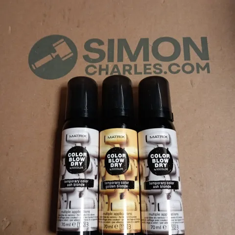 BOX OF APPROXIMATELY 20 ASSORTED MATRIX BLOW DRY TEMP COLOUR 