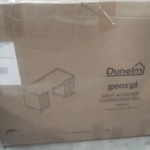 BOXED SELF ASSEMBLY STANDERED DESK NATURAL (2BOXES)