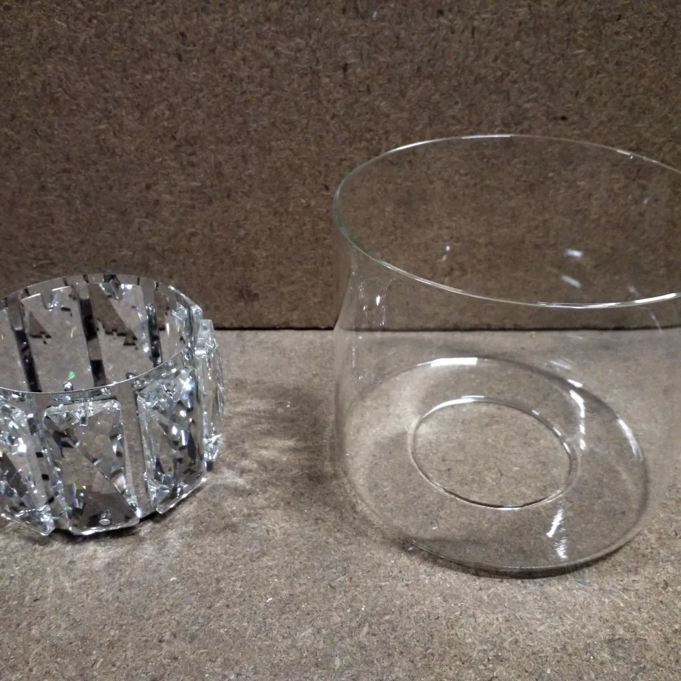 BOXED CLEAR ACRYLIC PENDANT SHADE