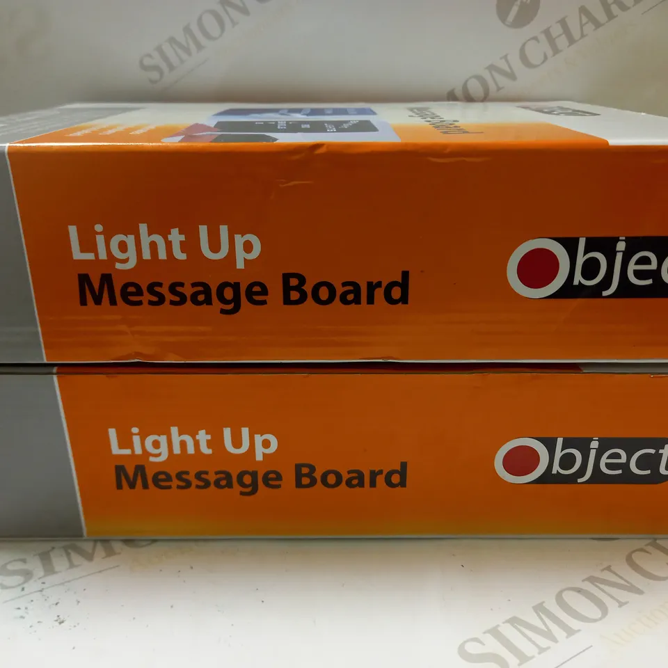 2 X OBJECT LIGHT UP MESSAGE BOARD 