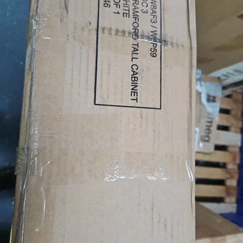 WHITE TALL CABINET – BOXED FURNITURE (WBAF3 / WBP59)