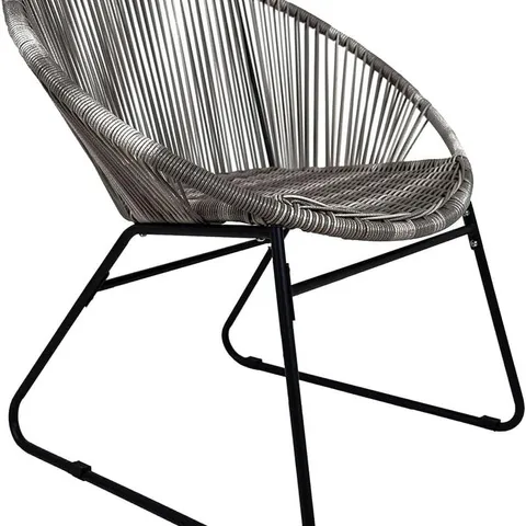 BOXED CHARLES BENTLEY ZANZIBAR TEA FOR TWO BISTRO SET, GREY PATIO FURNITURE