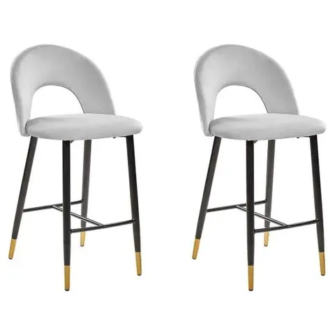 BOXED BELIANI SET OF 2 DINING CHAIRS CALGARY II FABRIC