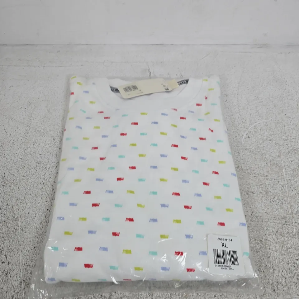 BAGGED LEVIS LOGO PATTERN JUMPER - SIZE XL