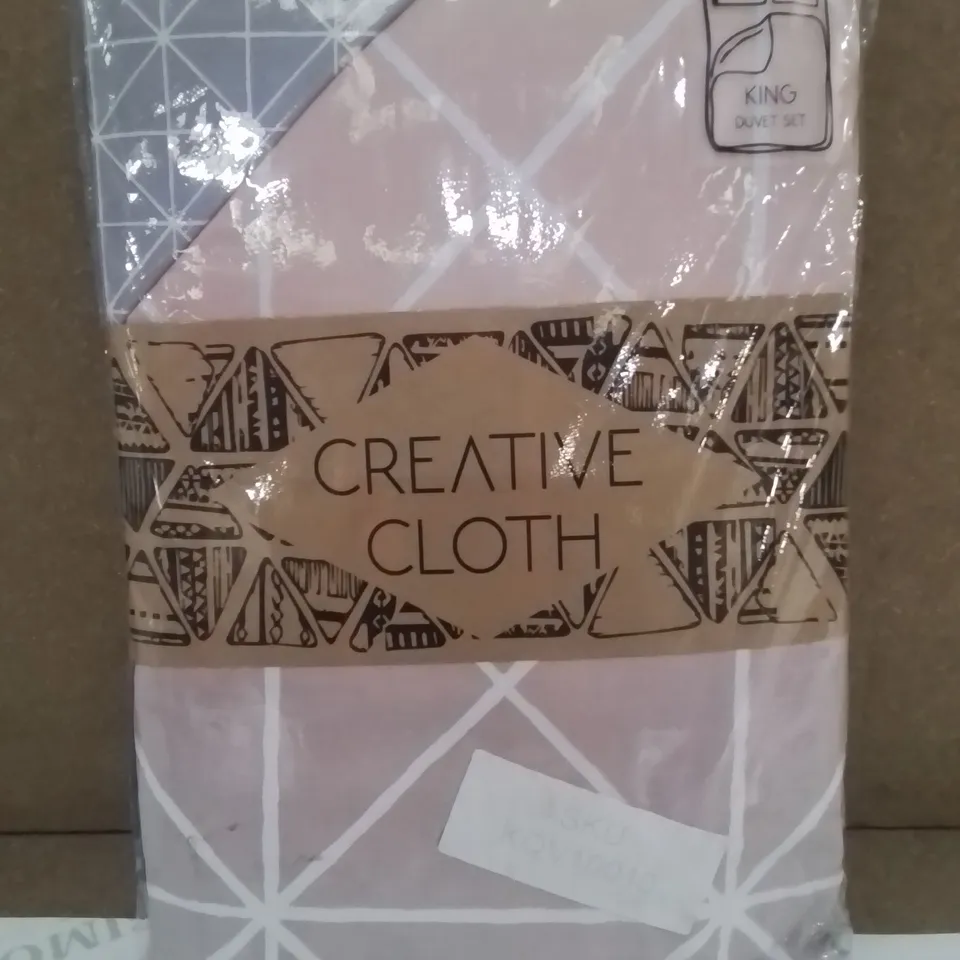 BRAND NEW CREATIVE CLOTH KINGSIZE DUVET COVER SET 