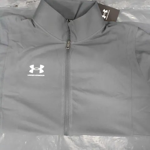 ADIDAS TRACKSUIT ZIP-UP TOP IN GREY SIZE XL