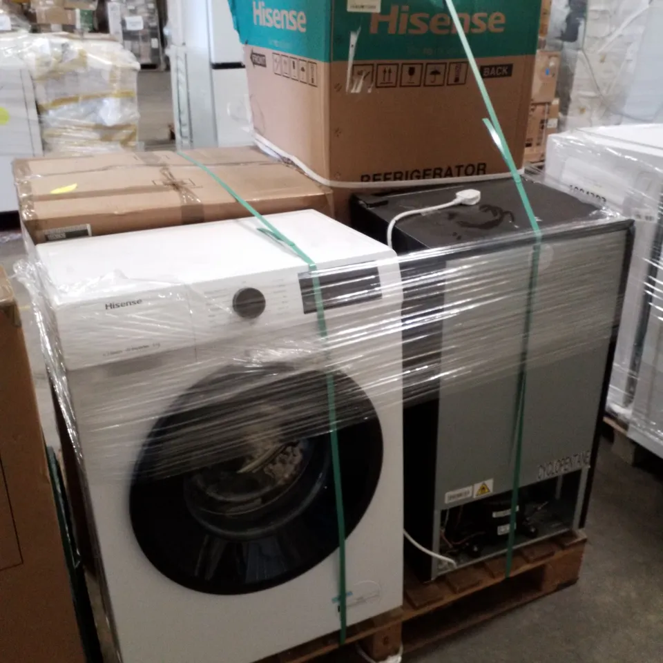 PALLET OF APPROXIMATELY 4 UNPROCESSED RAW RETURN WHITE GOODS TO INCLUDE;