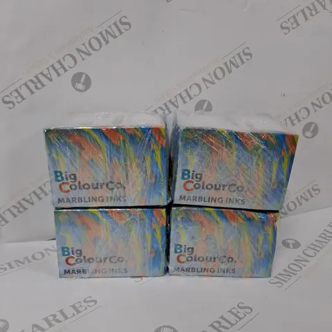 SET OF 4 BRIAN CLEGG MARBLING INKS PACK OF 10