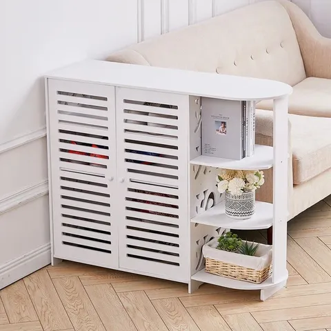 BOXED 8 PAIR SHOE STORAGE RACK 1