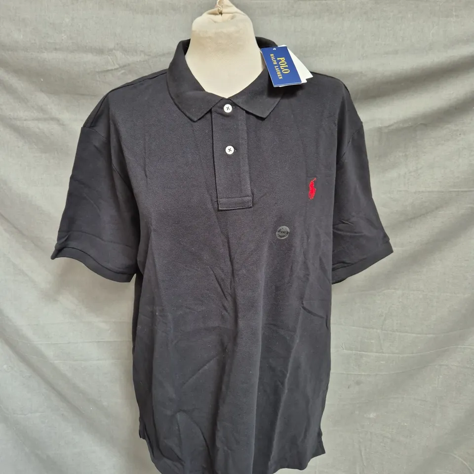 POLO RALPH LAUREN POLO SHIRT - BLACK - SIZE XXL