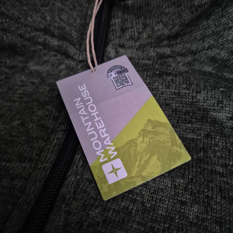 MOUNTAIN WAREHOUSE IDRISS III FULL ZIP FLEECE GREEN EXTRA LARGE