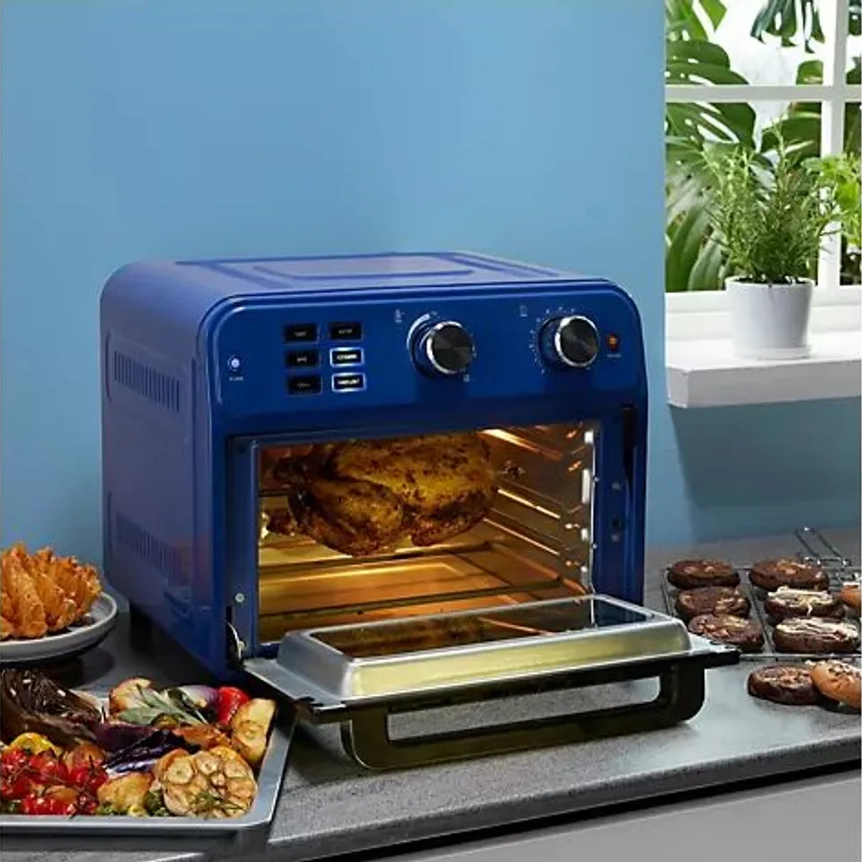 OUTLET COOK'S ESSENTIALS 21L AIRFRYER OVEN WITH ROTISSERIE NAVY