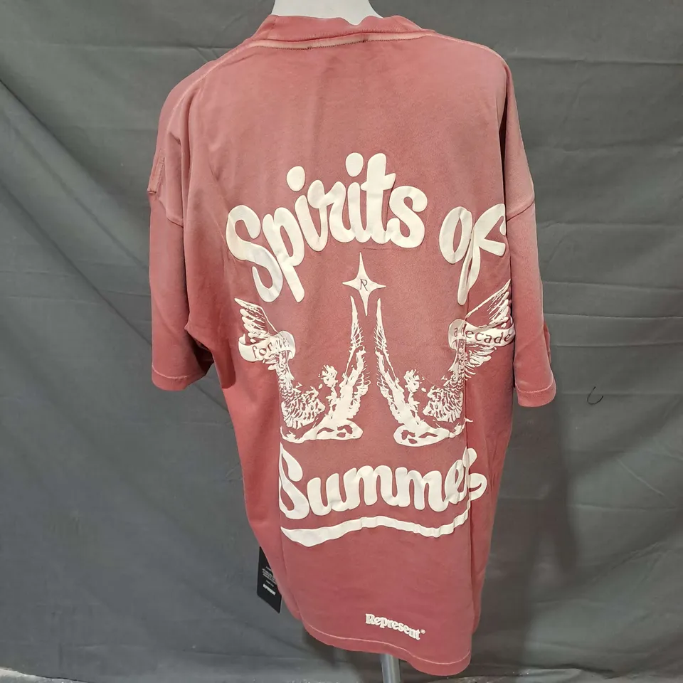 REPRESENT SPIRITS OF SUMMER TSHIRT IN SUNRISE SIZE M