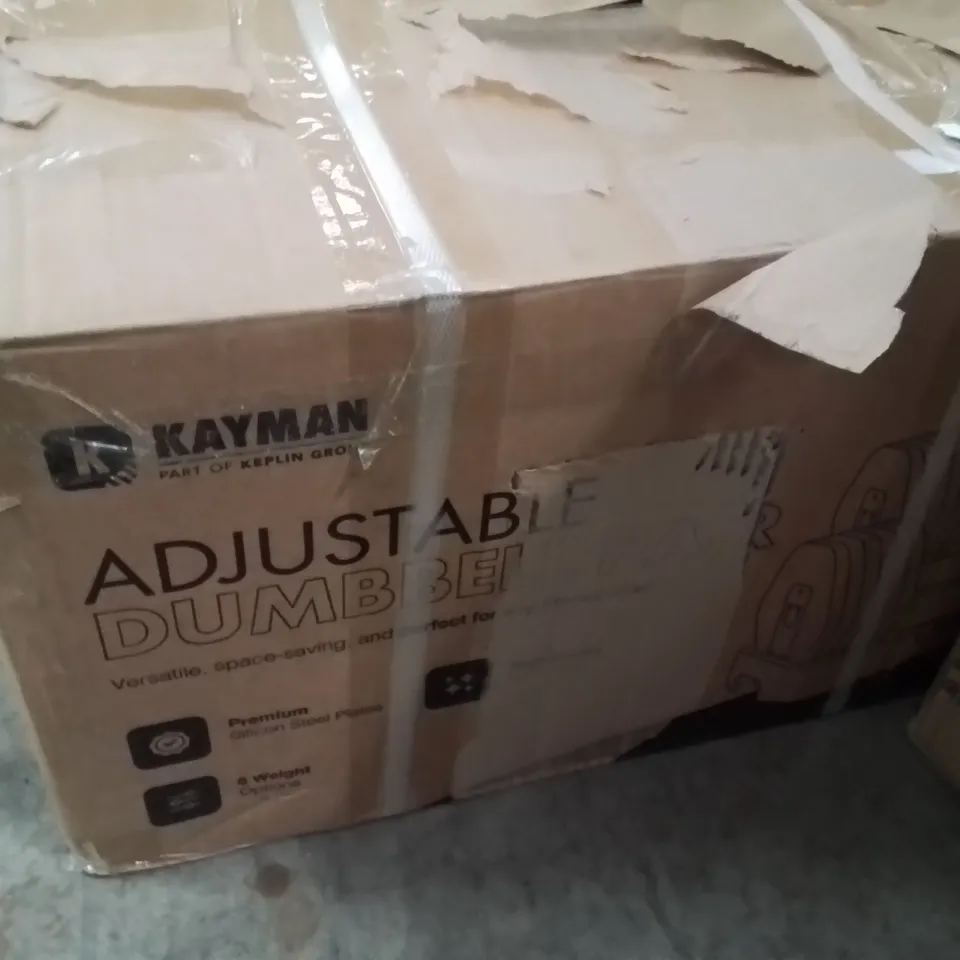 BOXED KAYMAN ADJUSTABLE DUMBELL PAIR