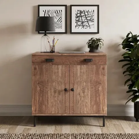 BOXED FULTON HIDEAWAY MULTIFUNCTIONAL DESK - PINE EFFECT (1 BOX)