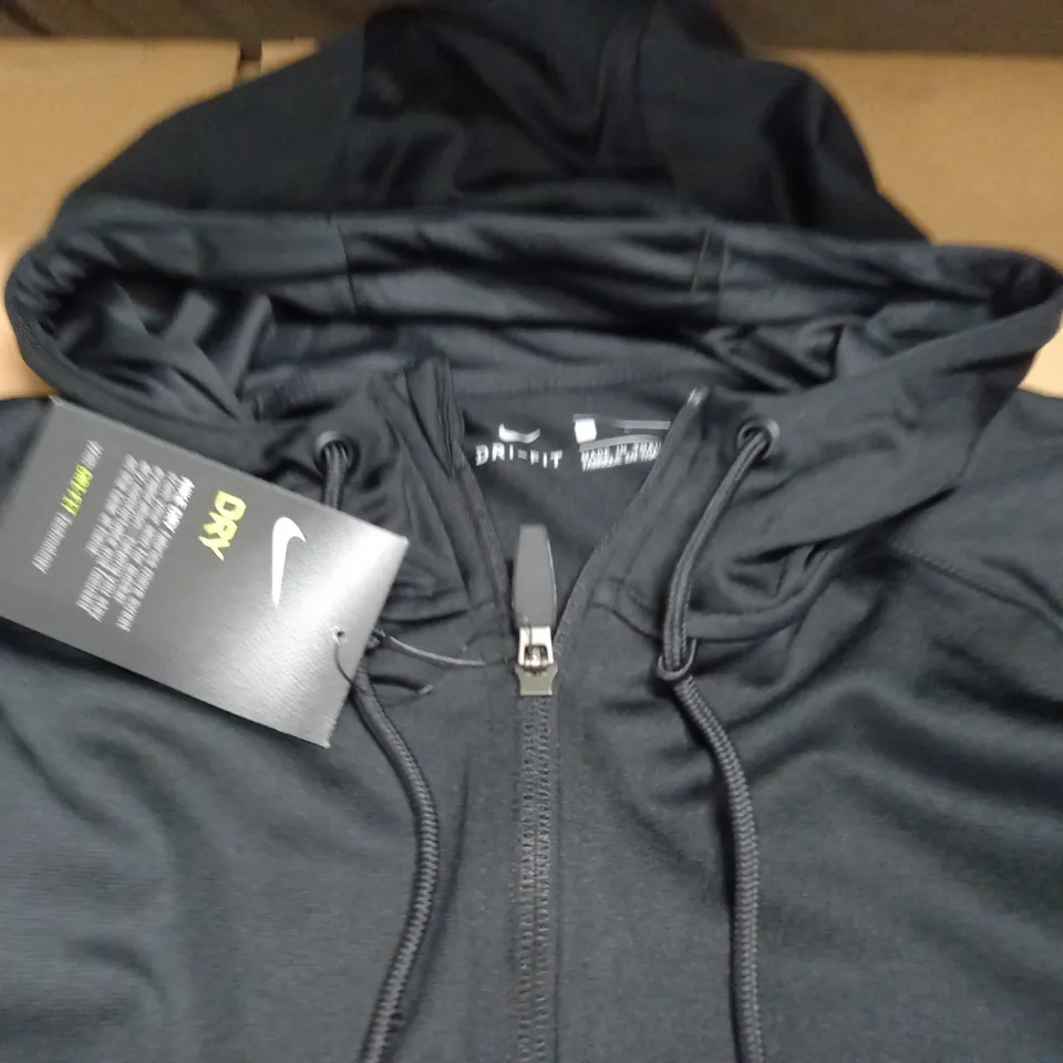 NIKE DRI-FIT ZIP THROUGH HOODIE - L