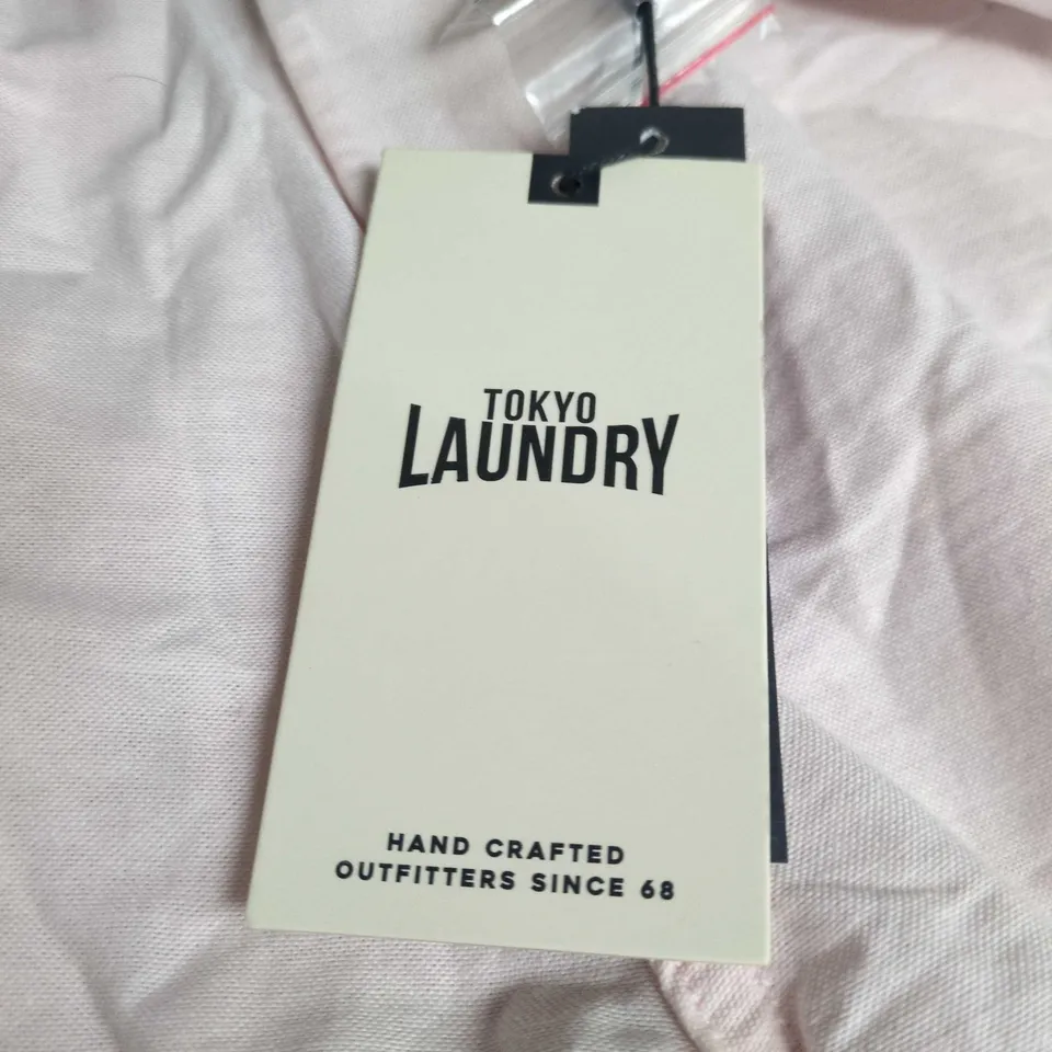 TOKYO LAUNDRY ARMANDO SHORTS – BLUSHING ROSE PINK, XXL, NAVY BELT