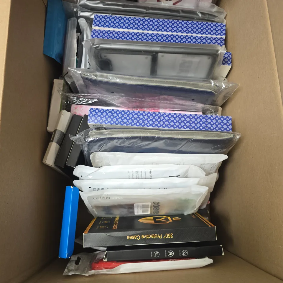 BOX OF APPROXIMATELY 15 ASSORTED PHONE ACCESSORIES